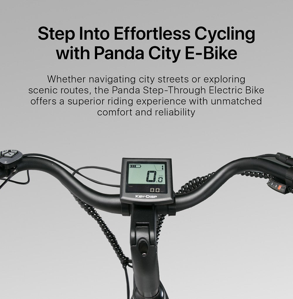 Cysum Panda Elektrofahrrad, 500-W-Motor, 48-V-14-Ah-Akku, 27,5 x 2,2-Zoll-Reifen, 40 km/h Höchstgeschwindigkeit, 65–90 km Reichweite, hydraulische Scheibenbremse, Federgabel, SHIMANO 7-Gang-Schaltung, LCD-Display