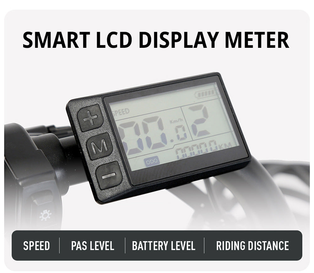 Bicicleta eléctrica CYSUM X-city, motor de 250 W, batería de 48 V y 10,4 Ah, neumáticos de 26 x 1,95 pulgadas, velocidad máxima de 25 km/h, autonomía de 80 km, freno de disco mecánico, Shimano de 7 velocidades, pantalla LCD - Verde