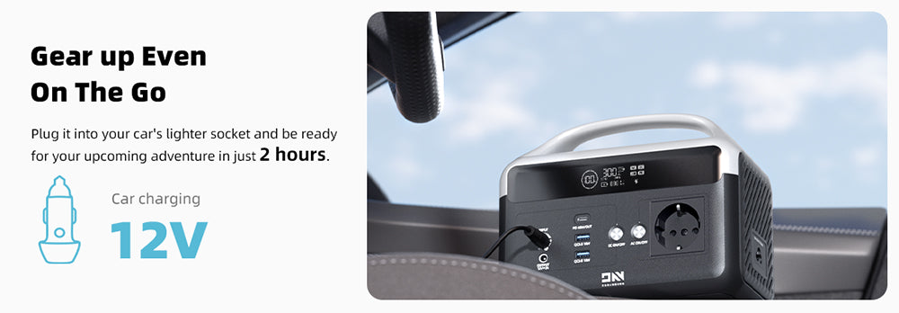 DaranEner NEOZ Portable Power Station, 300W 179.2Wh LiFePO4 Battery, LED Fashlight, 1.5hrs Fast Charging