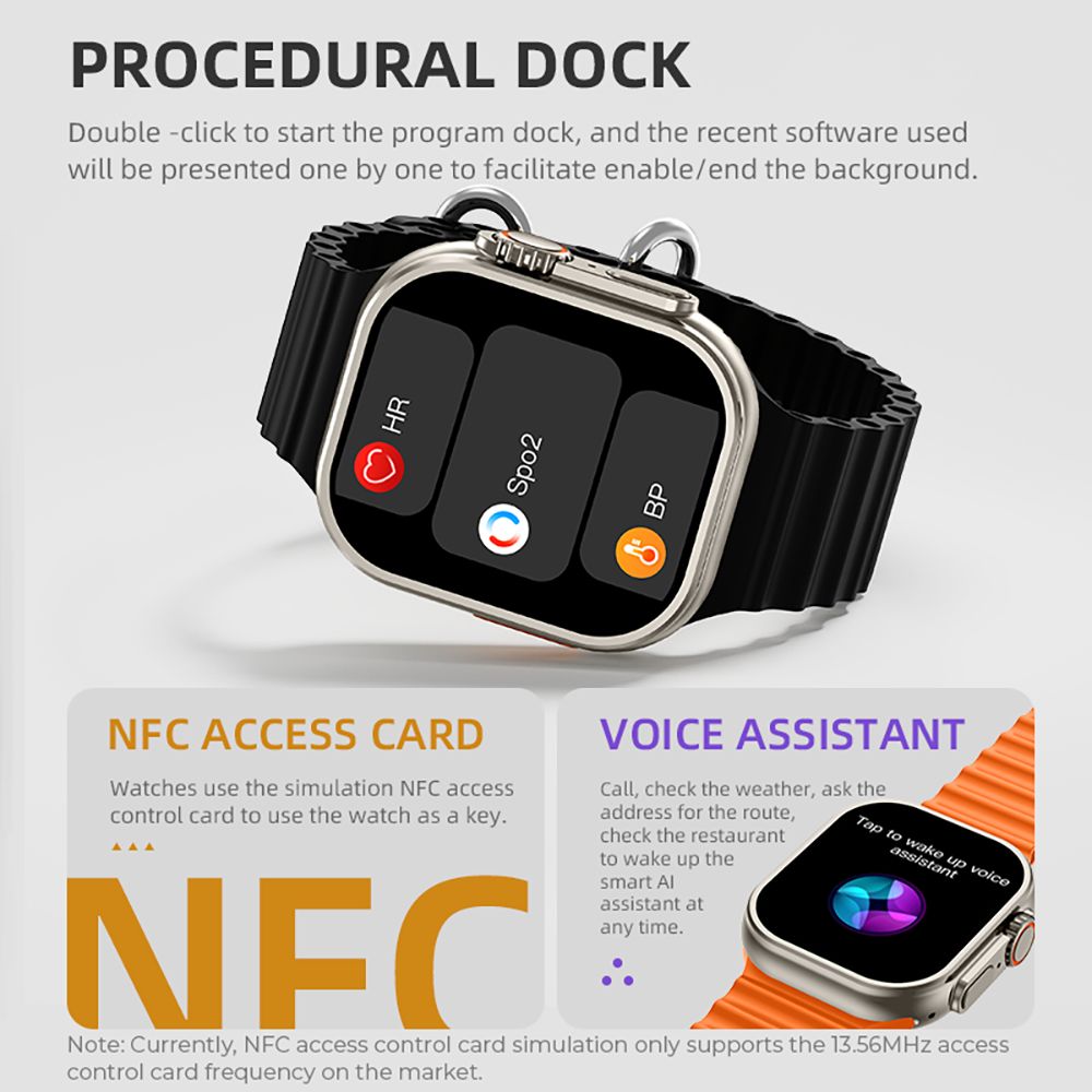 Reloj inteligente Diona ET3, pantalla de 2,1 pulgadas, asistente de voz, monitorización de la salud, llamadas Bluetooth, múltiples modos deportivos.