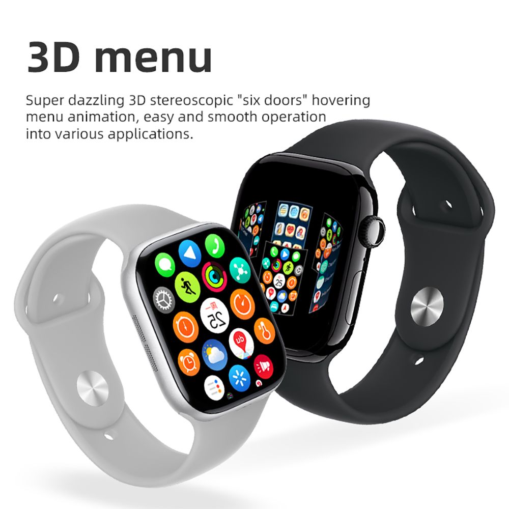 Diona MONA3 Mini Smartwatch, 2.10-inch Screen, Health & Sleep Monitoring, Bluetooth Calling, Multiple Sport Modes, Voice Assistant - Black