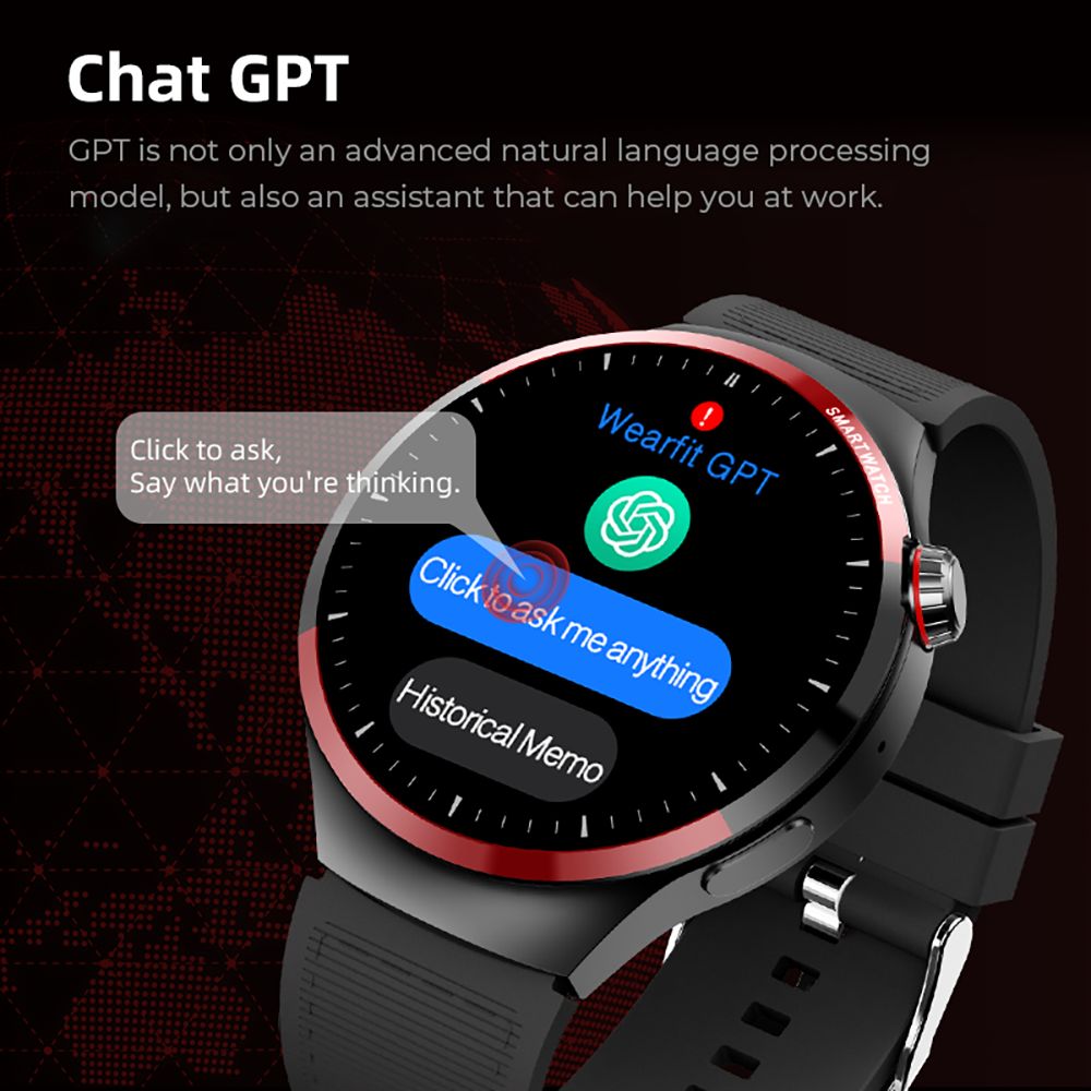 Diona R3 Smartwatch, 1.55-inch Screen, Health Sleep Monitoring, Bluetooth Calling, Voice Assistant, Dynamic Watch Faces, Multiple Sports Modes