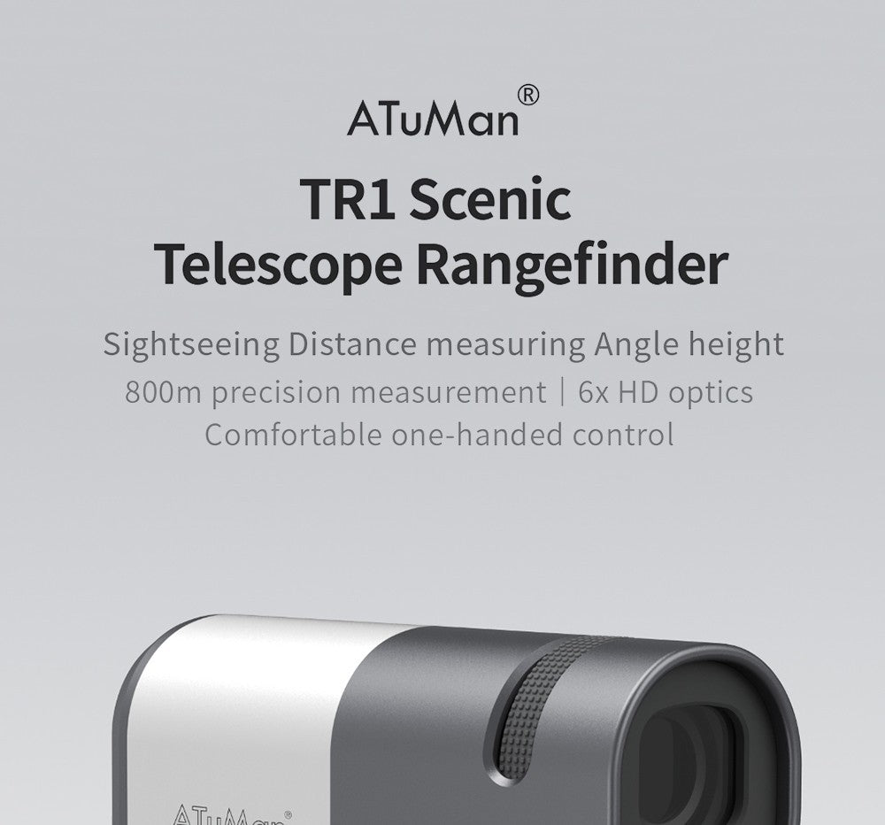 Telémetro con pantalla LCD Xiaomi Duka TR1, visor telescópico para golf, caza, topografía, viajes - 1200M