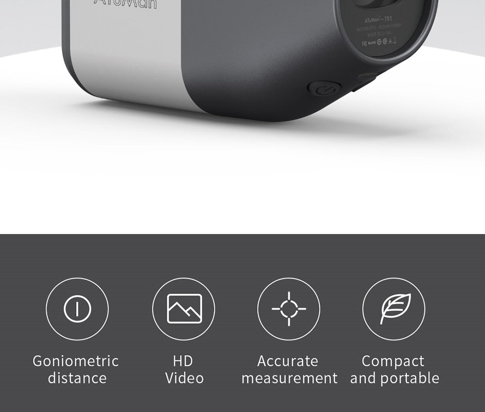 Telémetro con pantalla LCD Xiaomi Duka TR1, visor telescópico para golf, caza, topografía, viajes - 1200M
