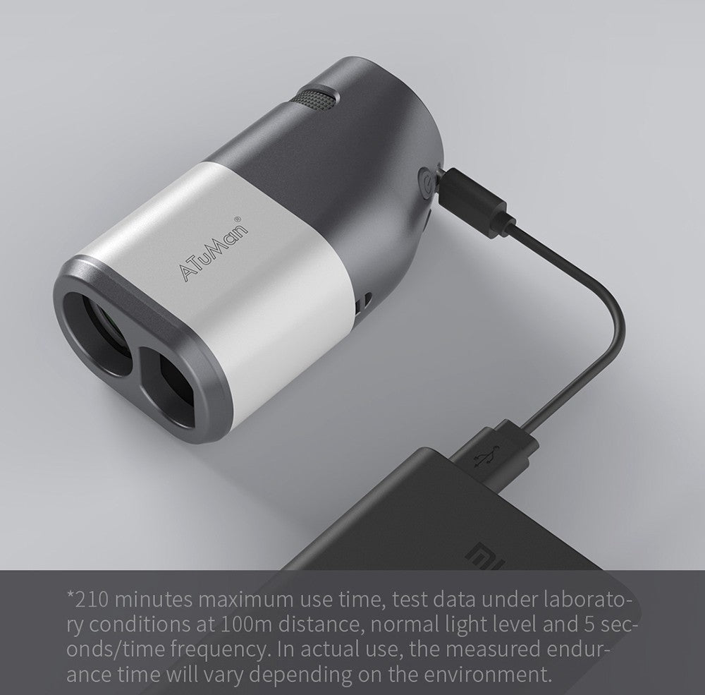 Telémetro con pantalla LCD Xiaomi Duka TR1, visor telescópico para golf, caza, topografía, viajes - 1200M