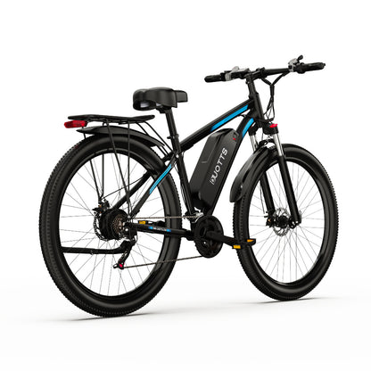 DUOTTS C29 Electric Bike 750W 29*2.1 inch Wheel 48V 15Ah Battery 80-100km Max range, 50km/h Max Speed Shimano 21 Speed Gear Electric Mountain Bike with Rear Rack IP54 Waterproof Smart APP - Black
