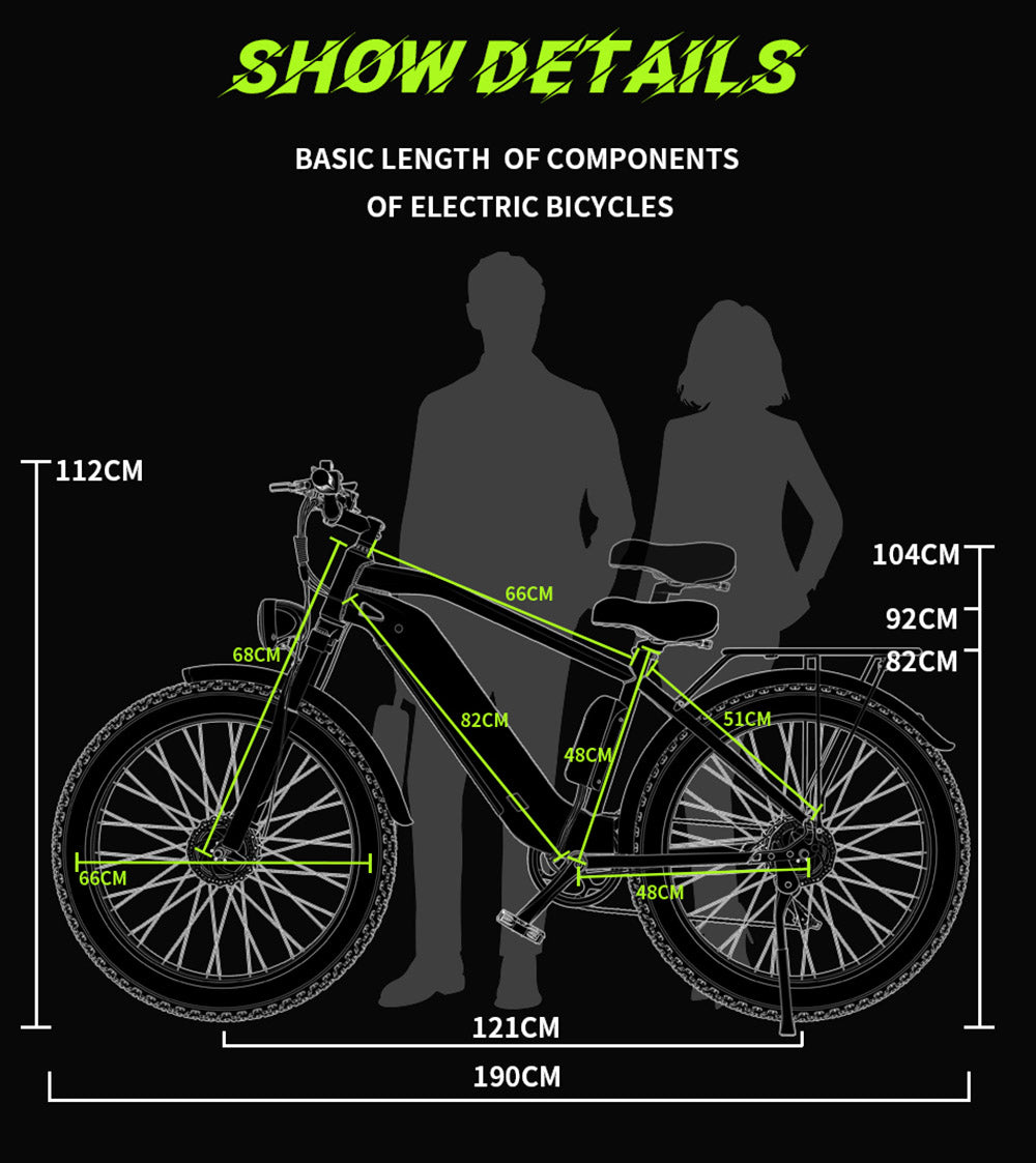 DUOTTS F26 Elektro-Mountainbike, 750W*2 Dualmotoren, 48V 20Ah Akku, 26*4,0 Zoll Fatbike-Reifen, 55 km/h Höchstgeschwindigkeit, 55° Steigfähigkeit, intelligentes Farbdisplay, Doppelscheibenbremsen, Federgabel vorne, 150 kg maximale Zuladung, 100 km Reichweite – Silber