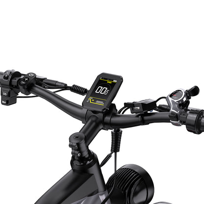 DUOTTS F26 Electric Mountain Bike 750W*2 Dual Motors Samsung 48V 20Ah Battery 26*4.0 Inch Fat Tires 55Km/h Max Speed 55 Degree Climbing Smart Color Display APP Dual Disc Brakes 150KG Max Load 100KM Range Smart App - Silver