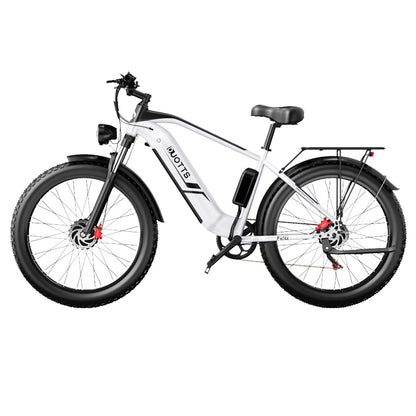 DUOTTS F26 Electric Mountain Bike 750W*2 Dual Motors Samsung 48V 20Ah Battery 26*4.0 Inch Fat Tires 55Km/h Max Speed 55 Degree Climbing Smart Color Display APP Dual Disc Brakes 150KG Max Load 100KM Range Smart App - Silver