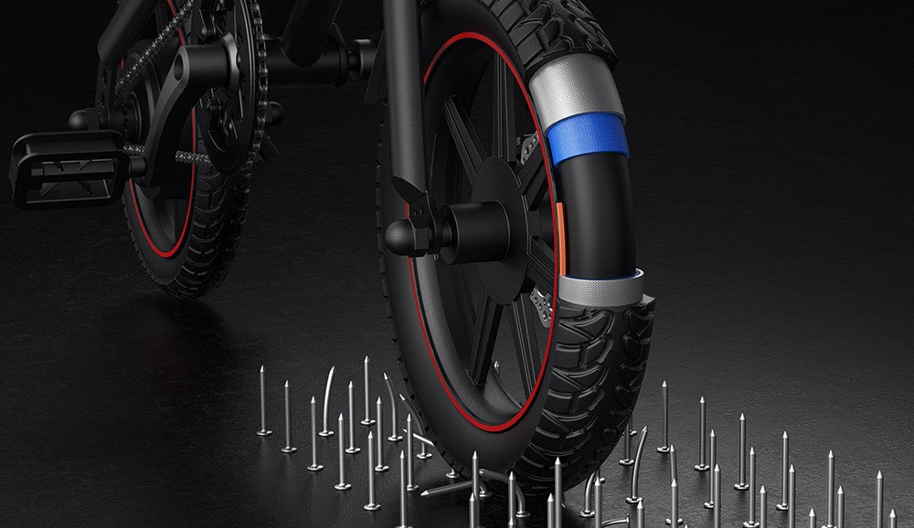 Bicicleta eléctrica plegable DYU C3, motor de 250 W, batería de 36 V y 7,5 Ah, neumáticos de 14 pulgadas, velocidad máxima de 25 km/h, autonomía de 37 km, frenos de disco delanteros y traseros.