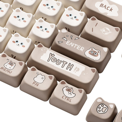 Akko Siamese Cat Keycap Set (142-key)