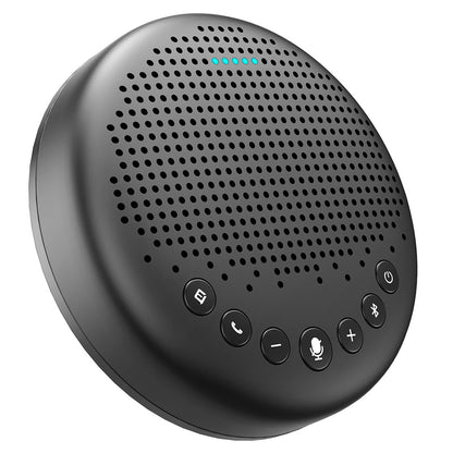 eMeet Luna Lite Portable Bluetooth Conference Speaker with Microphones, Voice AI Noise Cancelling, USB / Bluetooth / Wireless Adapter / AUX Connection, Daisy Chain, 360° Voice Pickup