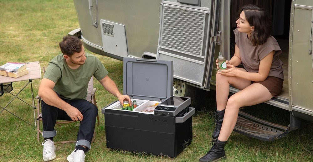 EcoFlow GLACIER Portable Refrigerator, 120W Compressor, Dual Zone, Dual Control, 38L Large Capacity, Smart App Control