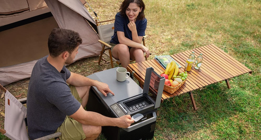 EcoFlow GLACIER Portable Refrigerator, 120W Compressor, Dual Zone, Dual Control, 38L Large Capacity, Smart App Control