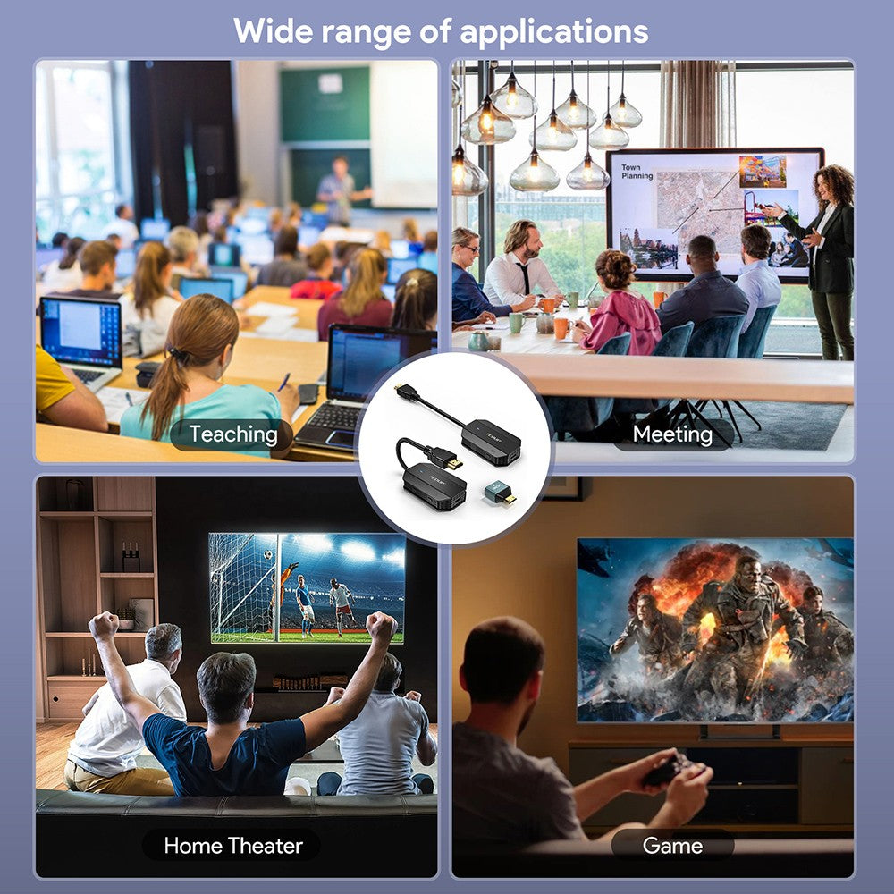 EDUP EH-WD9905 Wireless HDMI Transmitter and Receiver, 98ft Transmission, Plug and Play, Compatible with Android / Windows /iOS / Mac OS