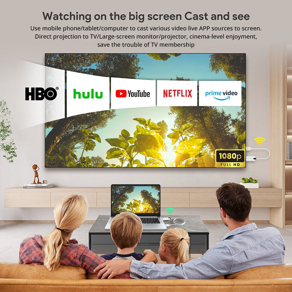 EDUP EH-WD9906 Wireless HDMI Transmitter and Receiver, Plug & Play, Screen Mirror & Extend, 98ft Transmission, 1RX to 8TXs