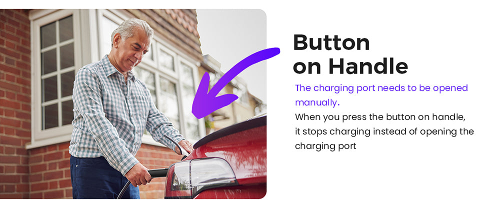 Cable de extensión Evgoer EG-C0008 para Tesla, cable de 5 m (16,4 pies), soporte máximo de 50 A y 12 kW con conector NACS, impermeable IP66, para cargadores de vehículos eléctricos de nivel 1 y 2, compatible con todos los modelos Tesla.