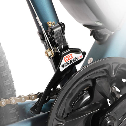 Eleglide M1 Electric Bike Upgrade Version 27.5 Inch 250W Hall Brushless Motor 36V 7.5Ah Removable Battery 25km/h Max Speed SHIMANO Shifter 21 Speeds up to 65km Max Range IPX4 Aluminum Alloy Frame Dual Disk Brake Mountain Urban Bicycle - Dark Blue