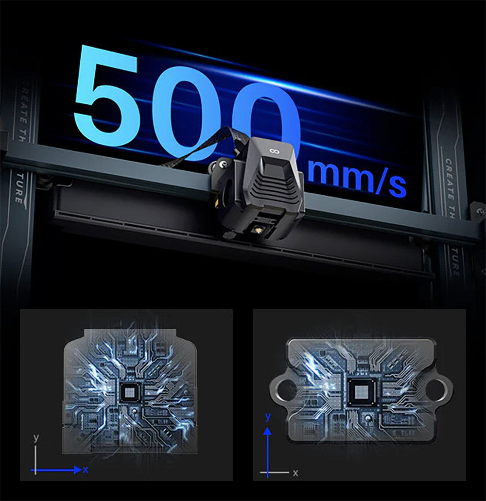 Impresora 3D Elegoo Neptune 4 Max, Nivelación Automática, Velocidad Máxima de Impresión 500 mm/s, Firmware Klipper, Boquilla de Alta Temperatura 300 Celsius, Ventilador de Refrigeración, Conexión WiFi, 420*420*480mm