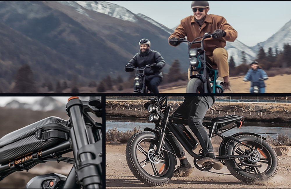 ENGWE M20 Dual Battery Mountainbike E-Bike, 20 x 4,0 Zoll Fatbike-Reifen, 750-W-Brushless-Motor, 45 km/h Höchstgeschwindigkeit, 48-V-Akkus (2 x 13 Ah), Scheibenbremsen vorne und hinten, Shimano 7-Gang-Schaltung – Weiß