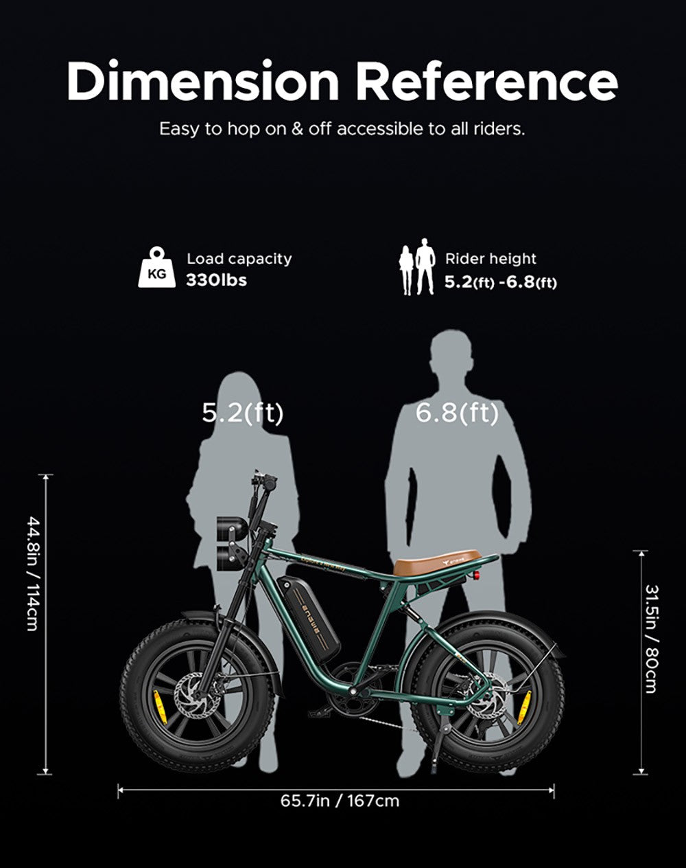 ENGWE M20 Dual Battery Mountainbike E-Bike, 20 x 4,0 Zoll Fatbike-Reifen, 750-W-Brushless-Motor, 45 km/h Höchstgeschwindigkeit, 48-V-Akkus (2 x 13 Ah), Scheibenbremsen vorne und hinten, Shimano 7-Gang-Schaltung – Weiß