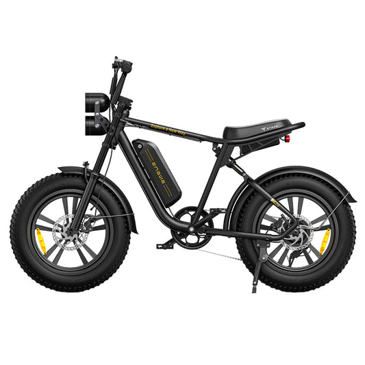 ENGWE M20 Electric Bike 20*4.0'' Fat Tires 750W Brushless Motor 45Km/h Max Speed 48V 13Ah Battery 75KM Range Double Disc Brake Shimano 7-Speed Gears Dual Shock Systems - Black