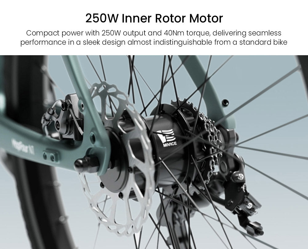 ENGWE MapFour N1 Air Electric Bike, 250W Motor, 36V 10Ah Battery, 700*38C Spoke Tires, 25km/h Max Speed, 100km Range, Front & Rear Mechanical Disc Brake, SHIMANO 7-speed, Torque Sensor, LCD Color Display - Charcoal Grey