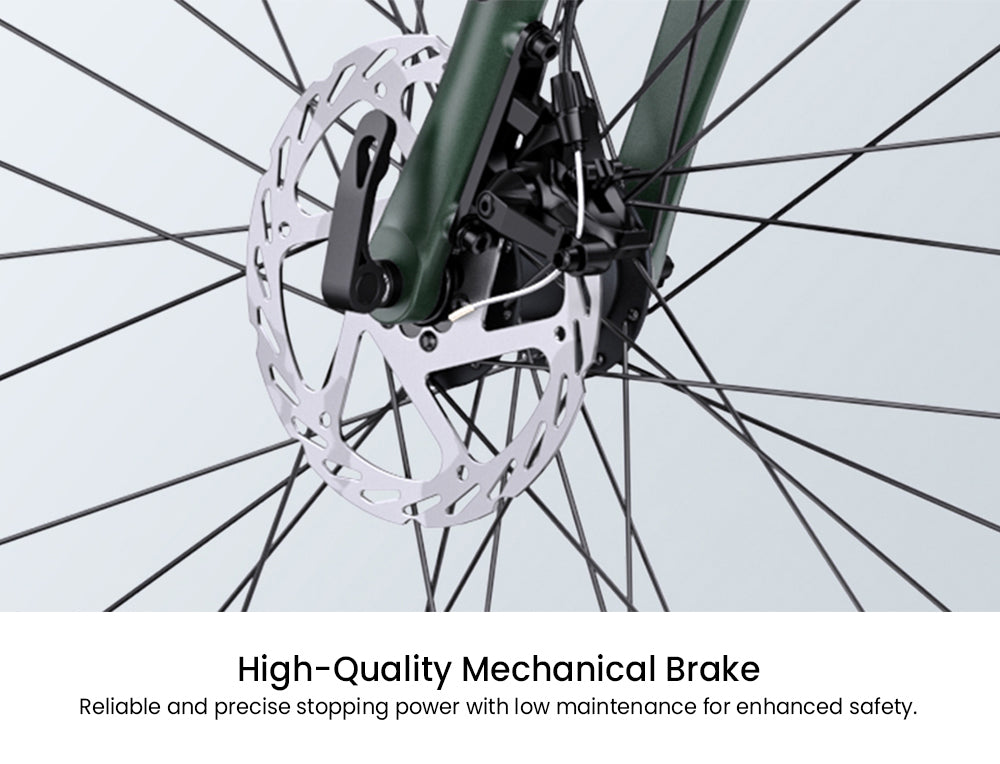ENGWE MapFour N1 Air Electric Bike, 250W Motor, 36V 10Ah Battery, 700*38C Spoke Tires, 25km/h Max Speed, 100km Range, Front & Rear Mechanical Disc Brake, SHIMANO 7-speed, Torque Sensor, LCD Color Display - Charcoal Grey