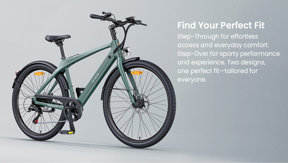 ENGWE MapFour N1 Air Electric Bike, 250W Motor, 36V 10Ah Battery, 700*38C Spoke Tires, 25km/h Max Speed, 100km Range, Front & Rear Mechanical Disc Brake, SHIMANO 7-speed, Torque Sensor, LCD Color Display - Charcoal Grey