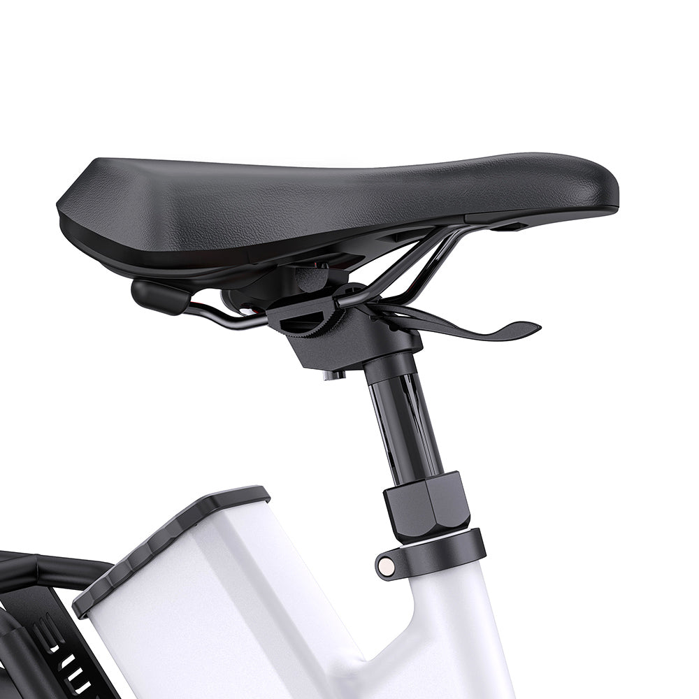Bicicleta eléctrica urbana ENGWE P275 ST, motor de par de accionamiento central sin escobillas de 250 W, batería extraíble de 36 V y 19,2 Ah, autonomía máxima de 260 km, freno de disco hidráulico, neumáticos de radios de 27,5'', SHIMANO de 9 velocidades - Blanco