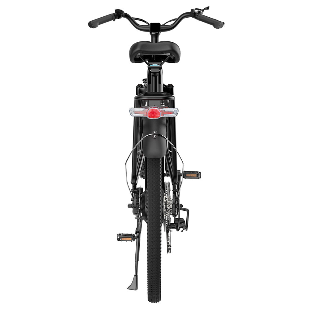 Bicicleta eléctrica ESKUTE ES-26-LJ, motor BAFANG de 250 W, batería de 36 V y 20 Ah, ruedas de 26 x 1,75 pulgadas, velocidad máxima de 25 km/h, autonomía de 120 km, frenos de disco, horquilla con suspensión, SHIMANO de 7 velocidades - Negro.
