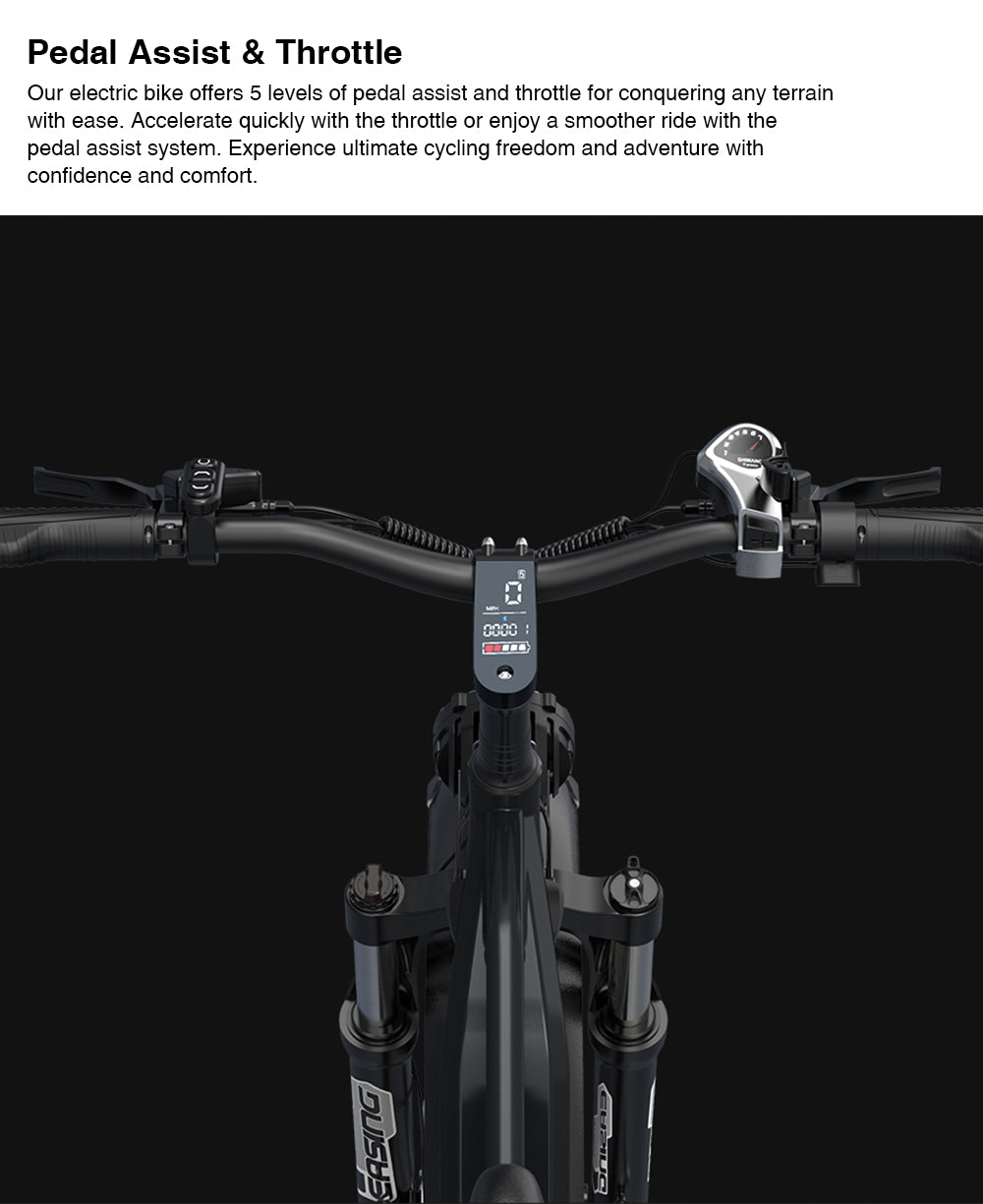 ESKUTE ES-26-RWXD Elektrofahrrad, 750-W-Motor, 48-V-20-Ah-Akku, 26 x 4,8 Zoll
