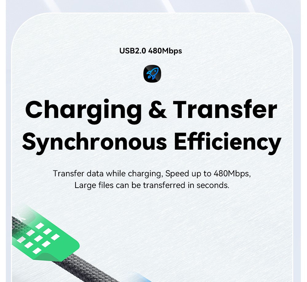 Cable de carga ESSAGER de 100 W y 5 A, tipo C a tipo C, USB 2.0 de 480 Mbps, adsorción magnética, ajuste flexible, chip E-Marker, 1 m.