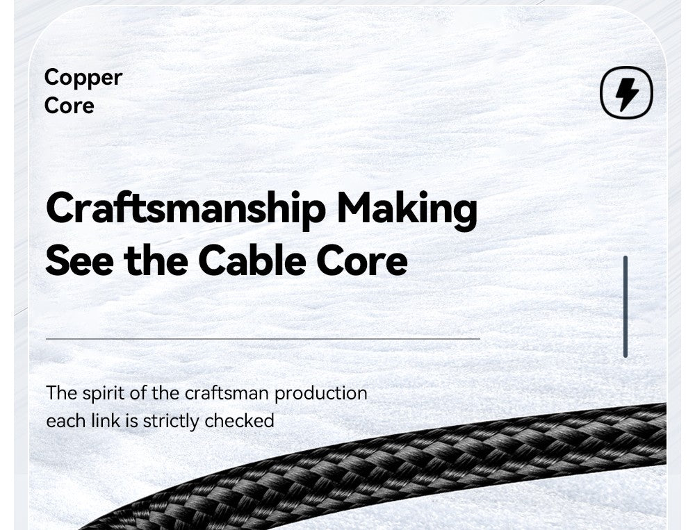 ESSAGER 100W 7A USB-A to Type-C Charging Cable, Digital Display, USB2.0 480Mbps, with Velcro, QC Protocol