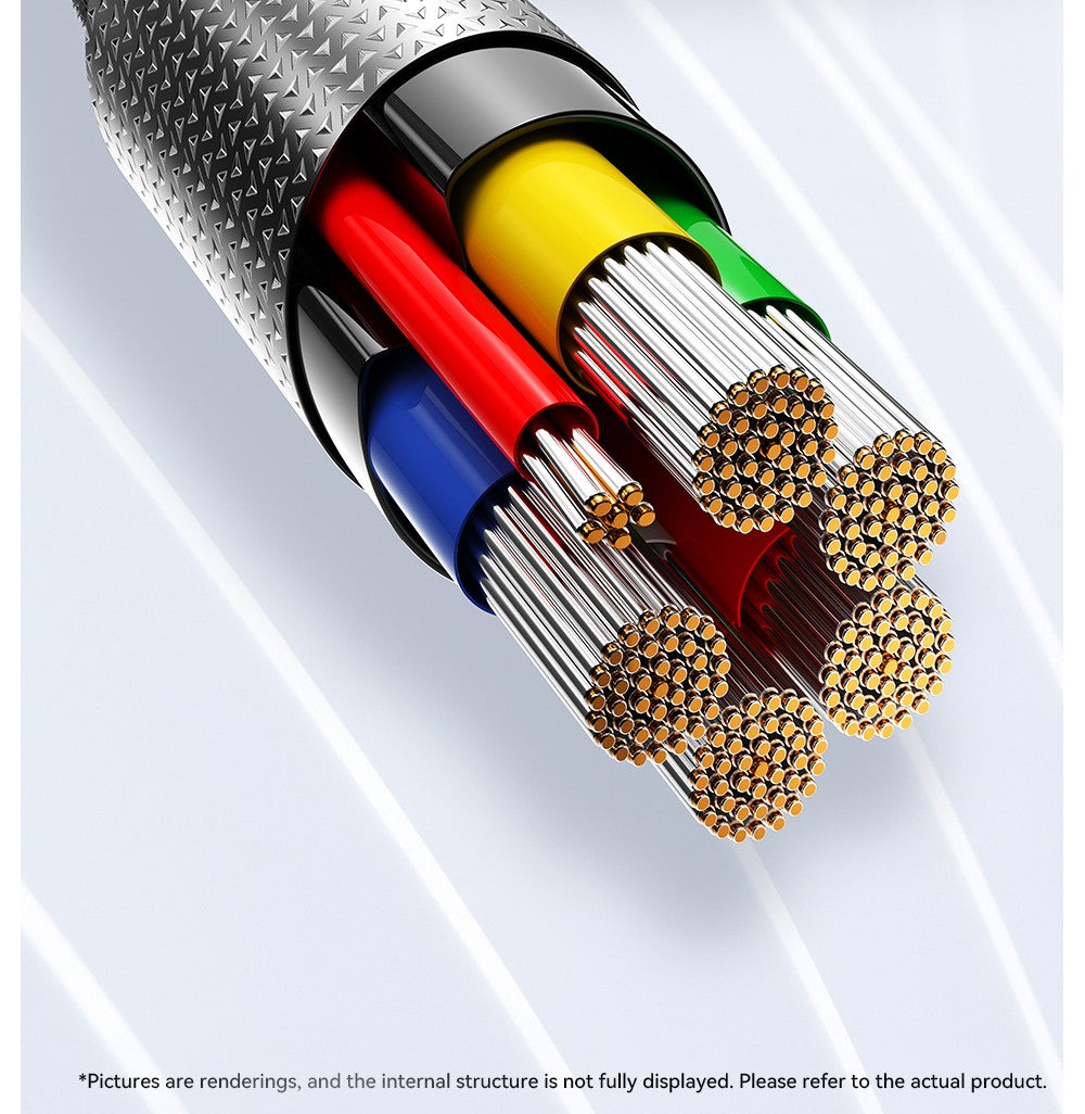 Cable de carga ESSAGER de 29 W y 3 A, de tipo C a Lightning, USB 2.0 de 480 Mbps, adsorción magnética, flexible y ajustable, con chip inteligente, 1 m.