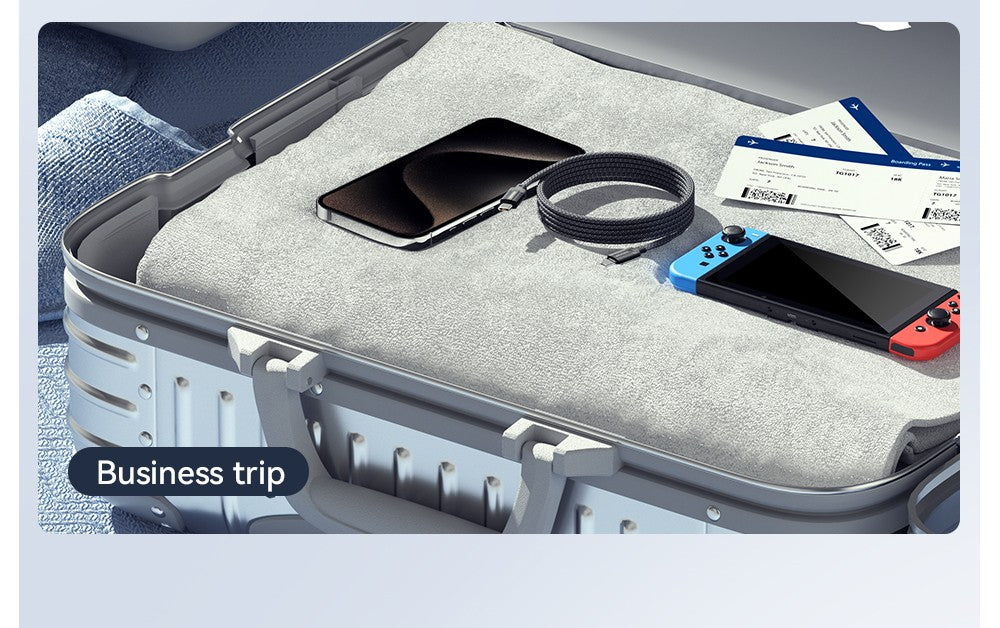 Cable de carga ESSAGER de 29 W y 3 A, de tipo C a Lightning, USB 2.0 de 480 Mbps, adsorción magnética, flexible y ajustable, con chip inteligente, 1 m.