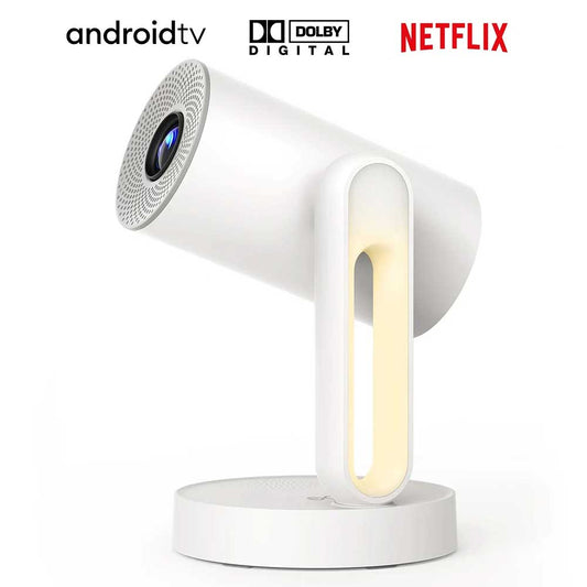 [Netflix &amp; Android TV Certifie] ETOE Starfish Projector, Android TV 11.0, Dolby Digital, Touch Night Light, 140° Rotation, 300 ANSI, 4K Decoding, Auto Keystone Correction, Built-in Chromecast, 5W Speaker