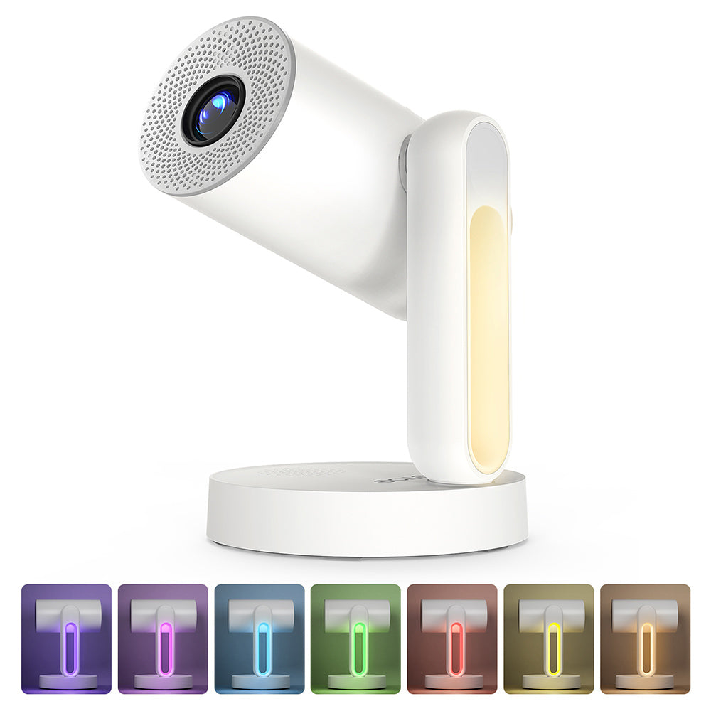 [Netflix &amp; Android TV Certifie] ETOE Starfish Projector, Android TV 11.0, Dolby Digital, Touch Night Light, 140° Rotation, 300 ANSI, 4K Decoding, Auto Keystone Correction, Built-in Chromecast, 5W Speaker