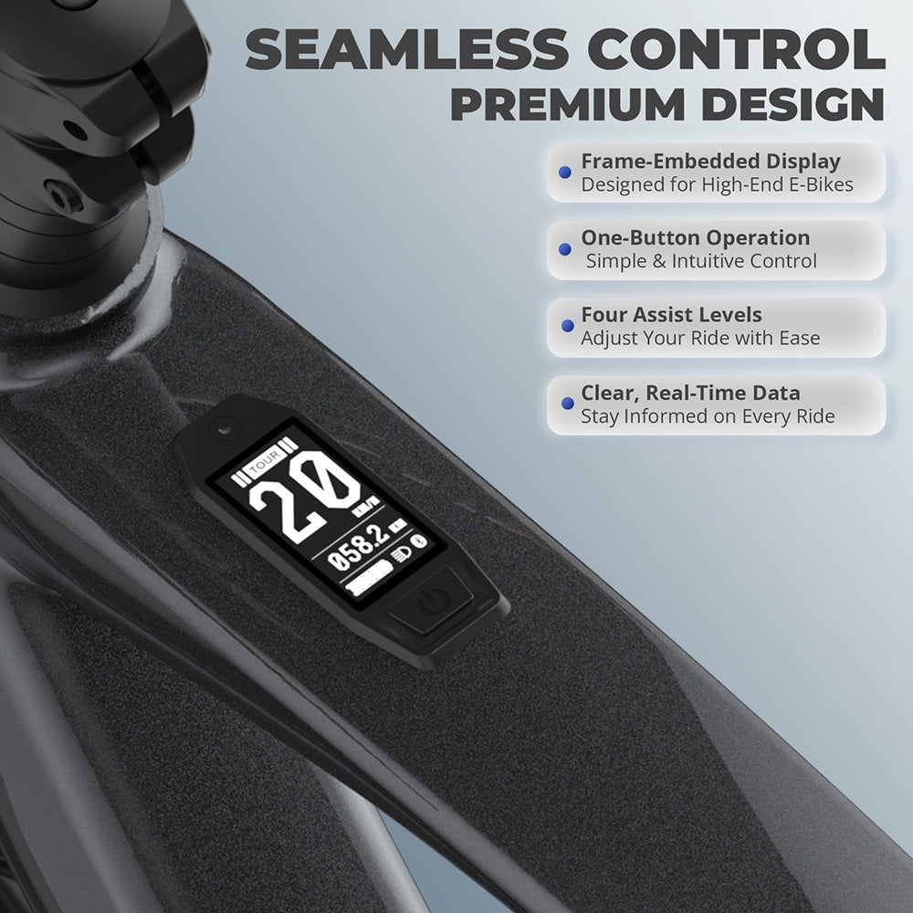 Bicicleta eléctrica Fafrees F700M, motor de 250 W, batería de 36 V y 10 Ah, neumáticos 700*42C, velocidad máxima de 25 km/h, autonomía máxima de 100 km, frenos de disco hidráulicos, sensor de par, SHIMANO CUES de 9 velocidades - Negra