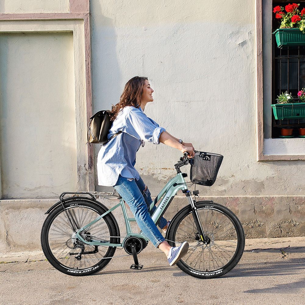 FAFREES FM8 Pro Electric Bike 27.5 inch Air Tires 36V 250W Mid-drive 25km/h Max Speed 14.5Ah Battery 100-120km Range - Black