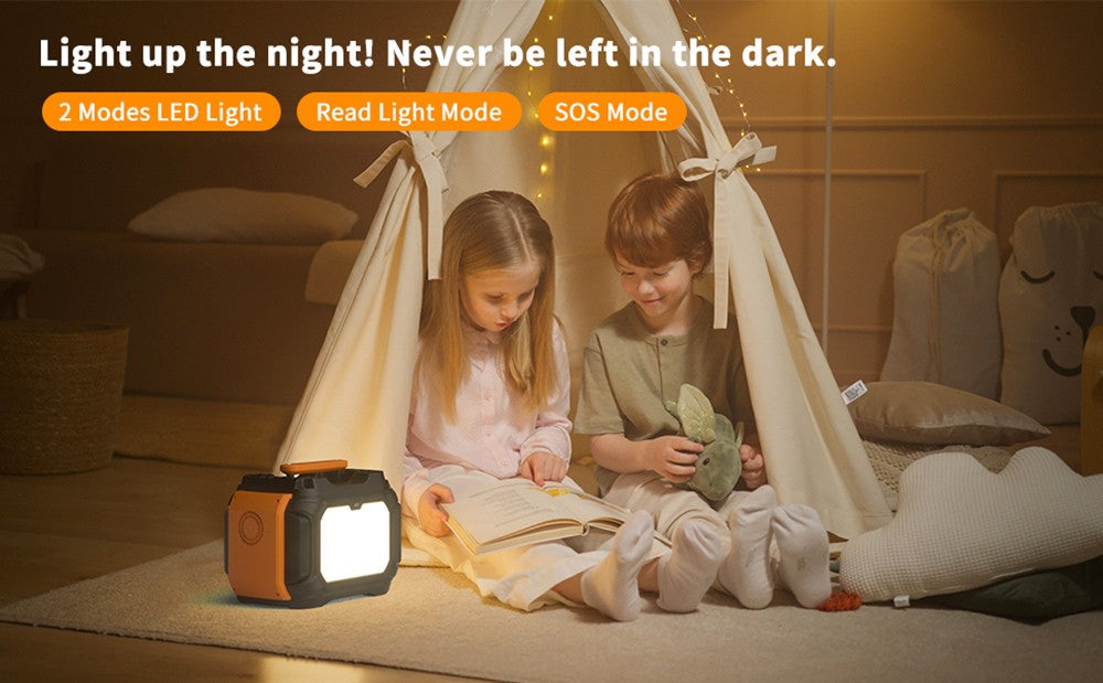 Flashfish A501 500W Portable Power Station, 540Wh AC 230V Power Battery, 1000W Peak Solar Generator for Outdoor Camping