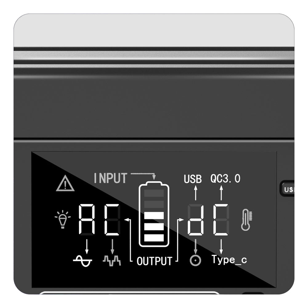 Flashfish P63 Portable Power Station, 520Wh/140400mAh Lithium Battery Solar Generator, 500W AC Output, 5xDC Ouputs, 4xUSB Outputs