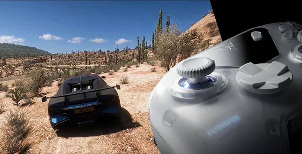 Mando para juegos Flydigi APEX 4, gatillo con retroalimentación de fuerza, joystick de aleación con fuerza ajustable, frecuencia de sondeo de 1000 Hz, pantalla LCD, compatible con PC, NS, TV, Android y portátil.