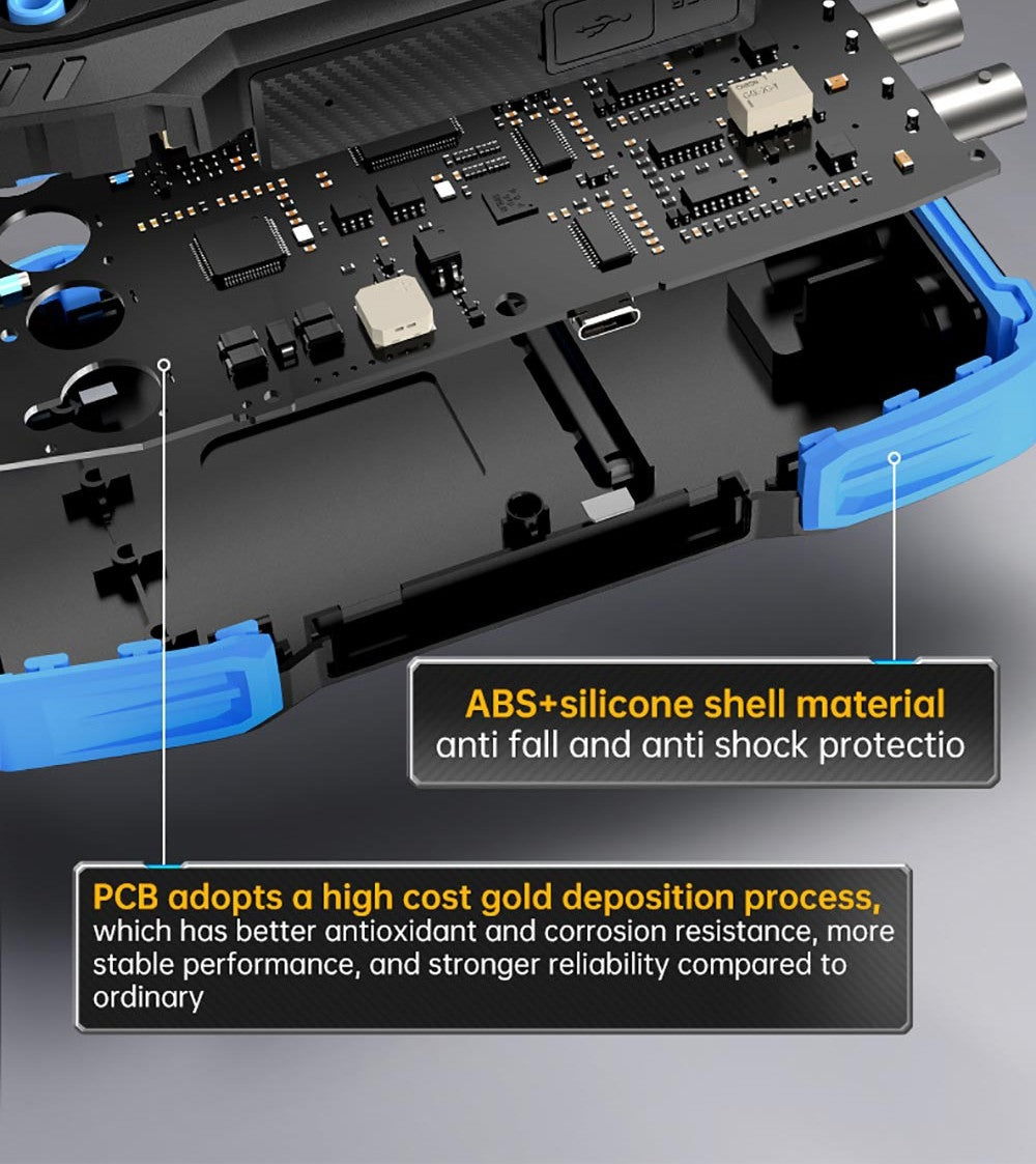 Osciloscopio digital multímetro generador de señales FNIRSI 2C23T 3 en 1, 2 canales, ancho de banda de 10 MHz, frecuencia de muestreo de 50 MSa/s, 9999 cuentas.