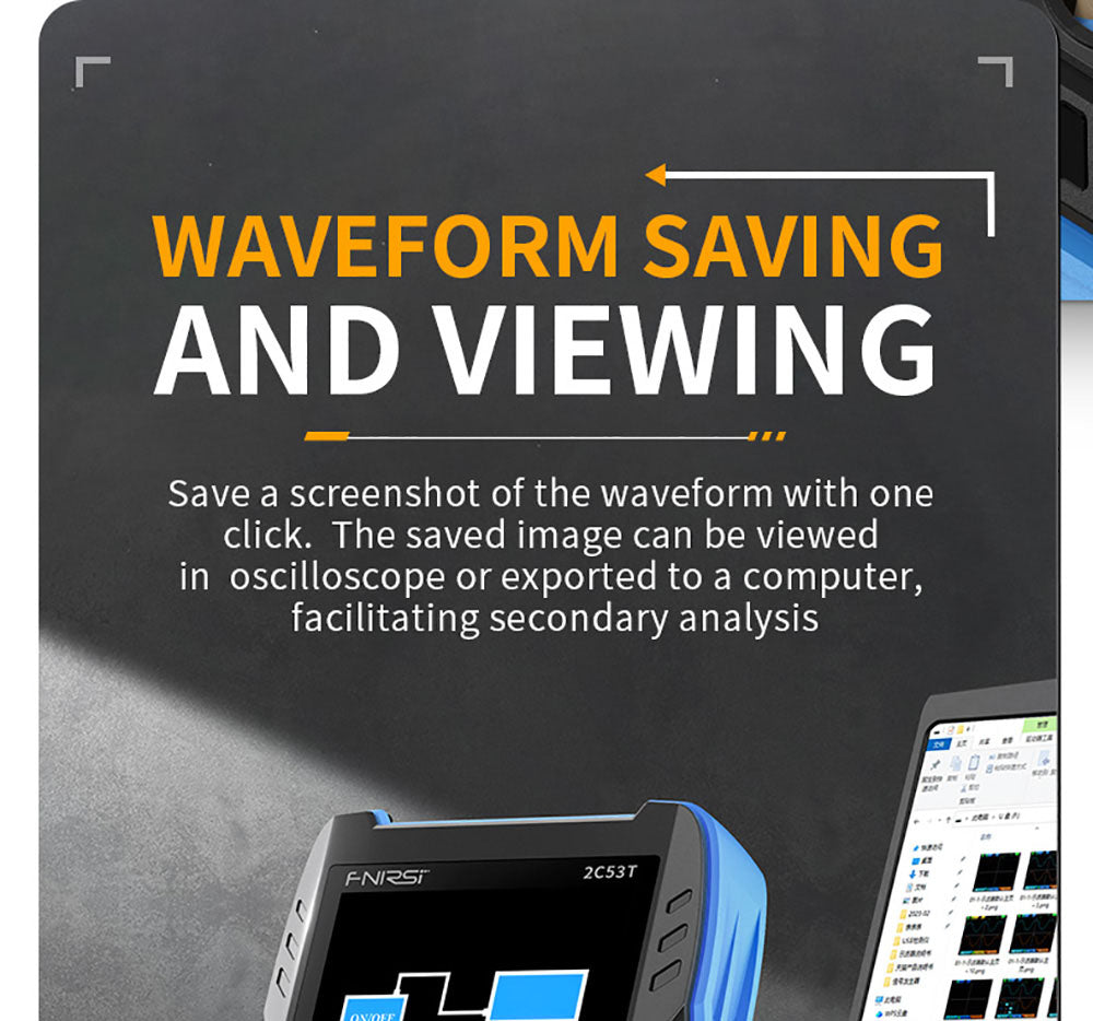 Osciloscopio Multímetro FNIRSI 2C53T 3 en 1, Generador de Señales, Doble Canal, Ancho de Banda de 50 MHz, Frecuencia de Muestreo de 250 MS/s, 19999 Cuentas, Prueba de Voltaje, Corriente, Condensador, Resistencia, Diodo - Versión Estándar