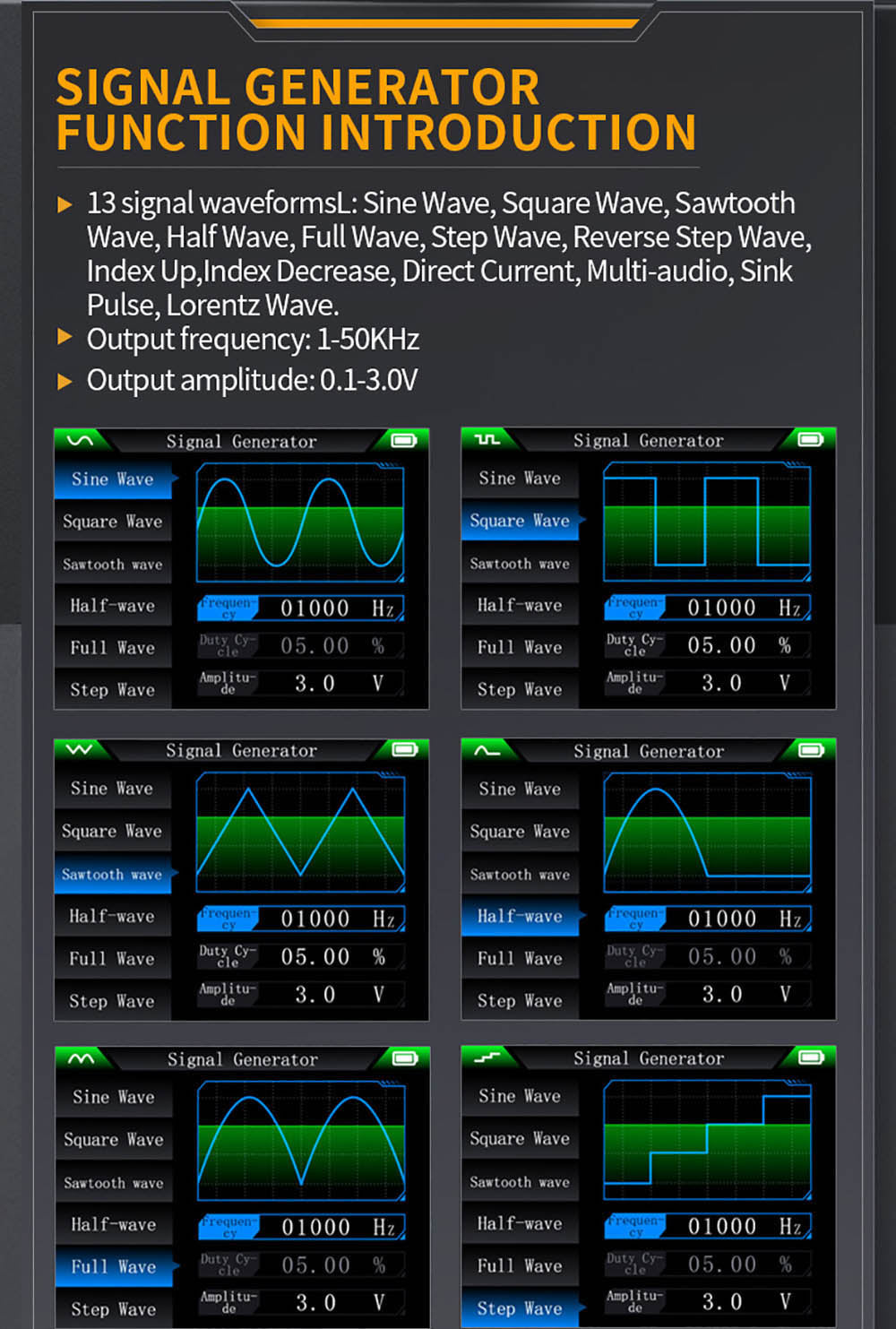 Osciloscopio Multímetro FNIRSI 2C53T 3 en 1, Generador de Señales, Doble Canal, Ancho de Banda de 50 MHz, Frecuencia de Muestreo de 250 MS/s, 19999 Cuentas, Prueba de Voltaje, Corriente, Condensador, Resistencia, Diodo - Versión Estándar