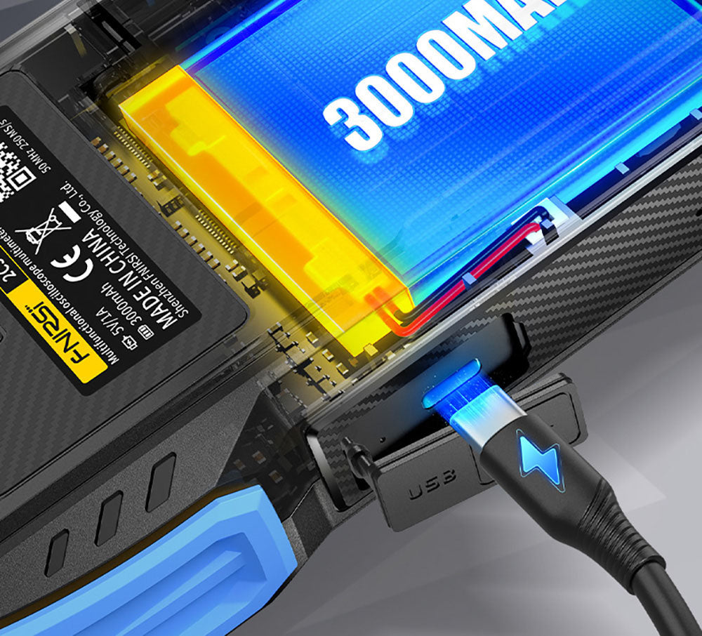 Osciloscopio Multímetro FNIRSI 2C53T 3 en 1, Generador de Señales, Doble Canal, Ancho de Banda de 50 MHz, Frecuencia de Muestreo de 250 MS/s, 19999 Cuentas, Prueba de Voltaje, Corriente, Condensador, Resistencia, Diodo - Versión Estándar