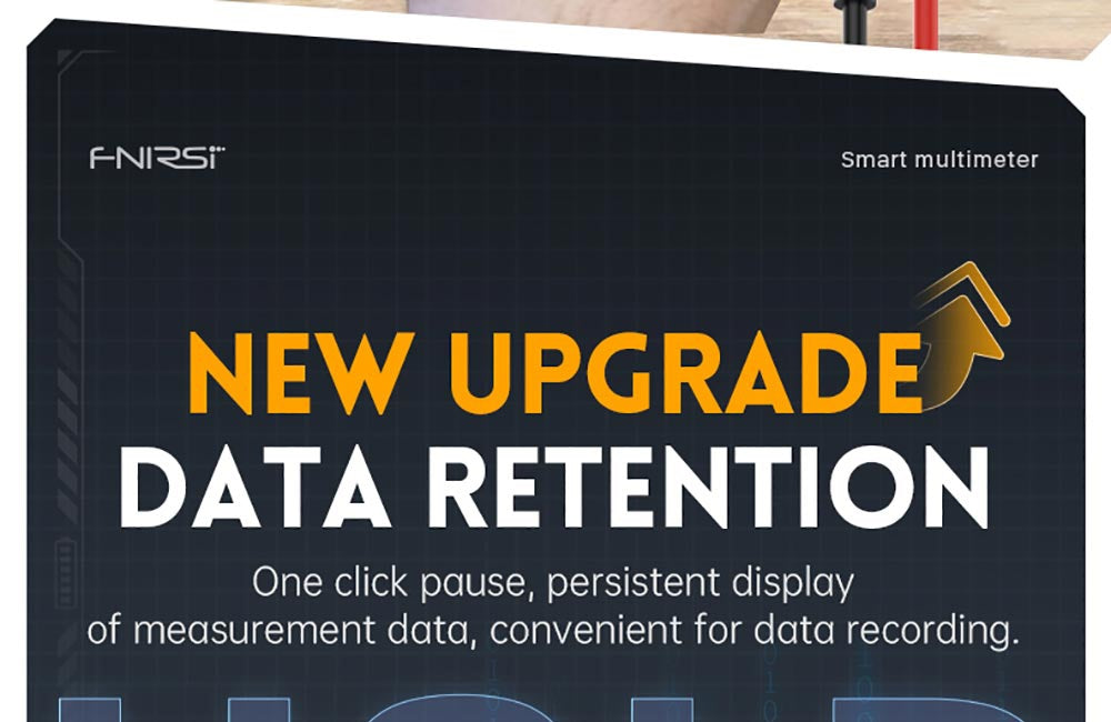 Multímetro digital de mano FNIRSI DMT-99, 10000 cuentas, 1000 V 10 A RMS verdadero, rango automático, probador de voltaje CA/CC, medidas NCV, batería recargable de 1500 mAh.