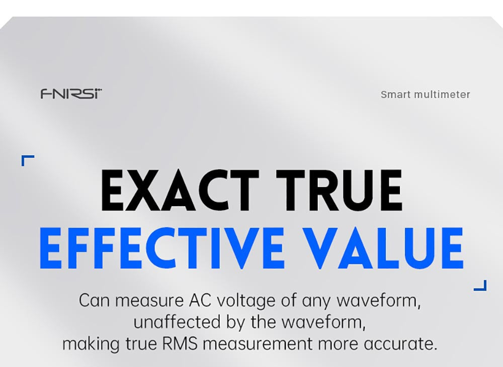 Multímetro digital de mano FNIRSI DMT-99, 10000 cuentas, 1000 V 10 A RMS verdadero, rango automático, probador de voltaje CA/CC, medidas NCV, batería recargable de 1500 mAh.