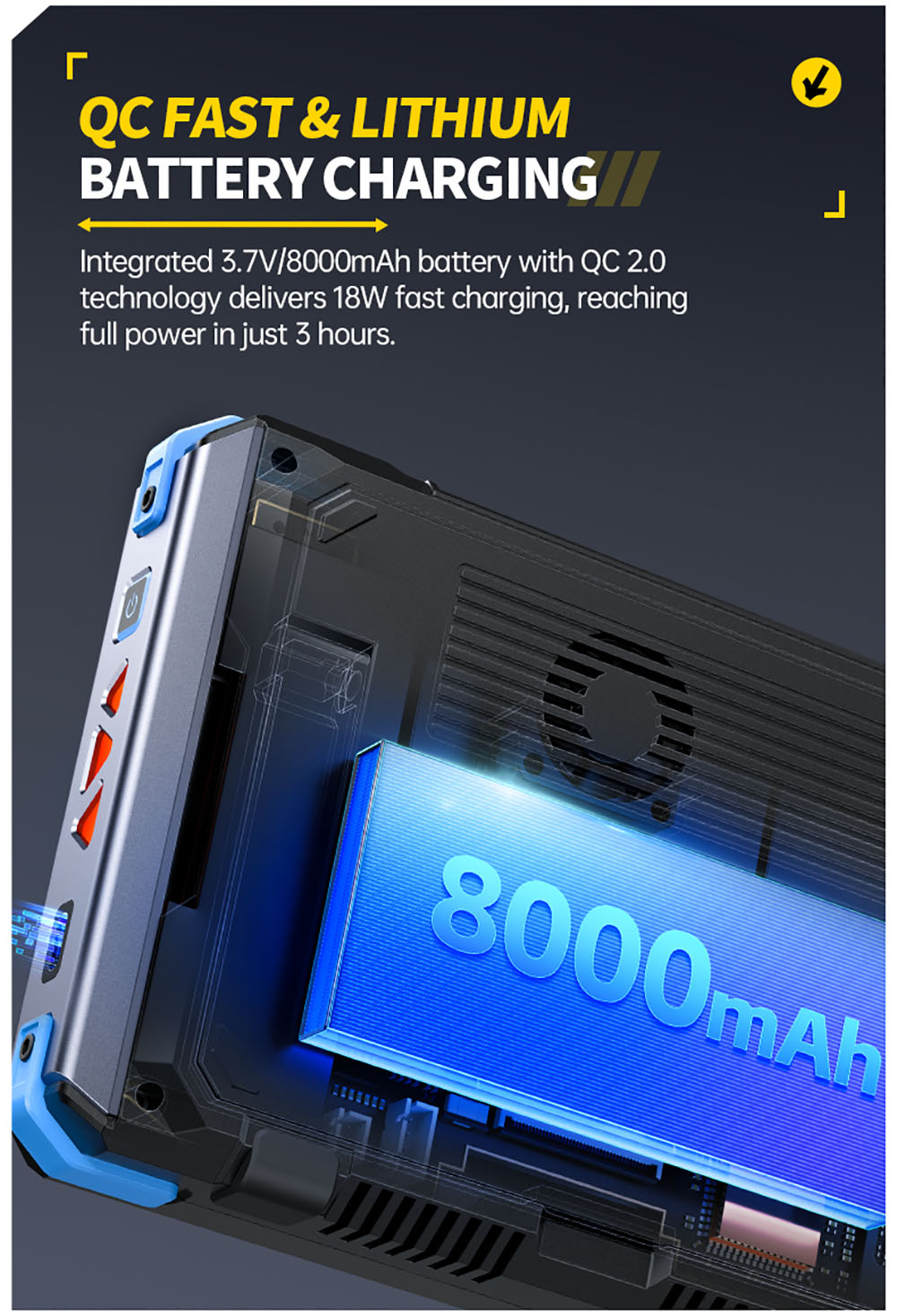 Osciloscopio de tableta FNIRSI DPOS350P 4 en 1, muestreo de 1 GSPS, generador de señales de 50 MHz, analizador de espectro, pantalla táctil de 7 pulgadas, carga rápida QC18W - Enchufe estadounidense